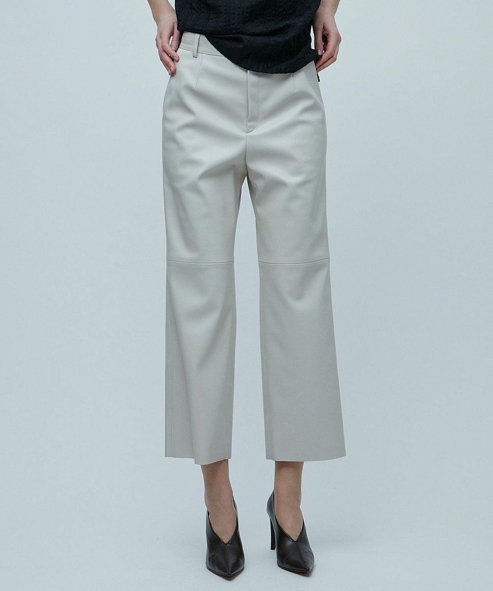 【ベイジ,/BEIGE,】のDUPHOT / レザーパンツ インテリア・キッズ・メンズ・レディースファッション・服の通販 founy(ファニー)  ファッション Fashion レディースファッション Fashion for Women パンツ Pants & Trousers カットオフ Cut-Off Design サンダル Sandals, Summer Shoes ストレート Straight, Straight Cut フェイクレザー Faux Leather, PU Leather リアル Real, Realistic A/W・秋冬 Autumn/Winter Ecru|ID: prp329100004675176 ipo3291000000034305813