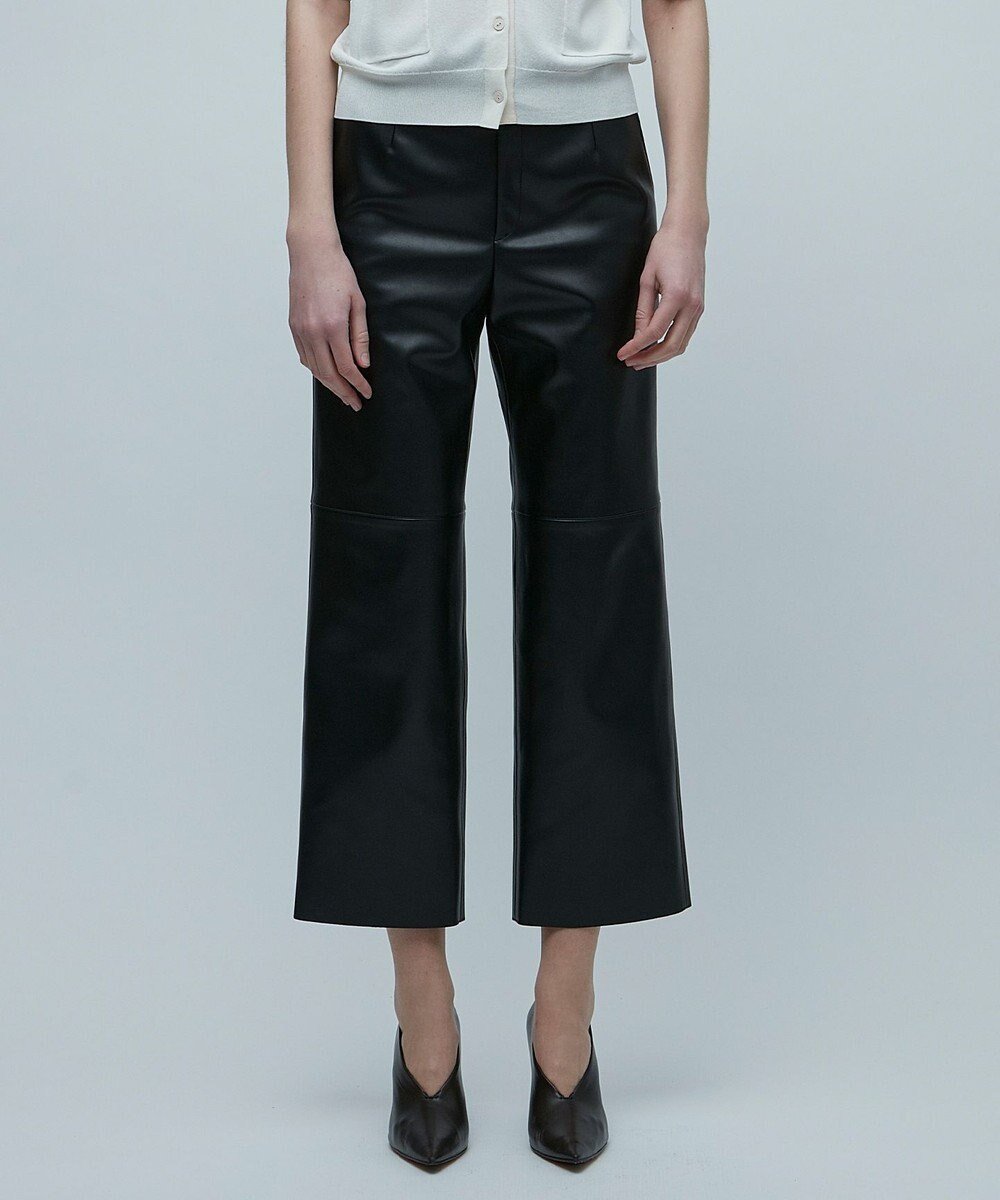 【ベイジ,/BEIGE,】のDUPHOT / レザーパンツ インテリア・キッズ・メンズ・レディースファッション・服の通販 founy(ファニー)  ファッション Fashion レディースファッション Fashion for Women パンツ Pants & Trousers カットオフ Cut-Off Design サンダル Sandals, Summer Shoes ストレート Straight, Straight Cut フェイクレザー Faux Leather, PU Leather リアル Real, Realistic A/W・秋冬 Autumn/Winter Black|ID: prp329100004675176 ipo3291000000034305816