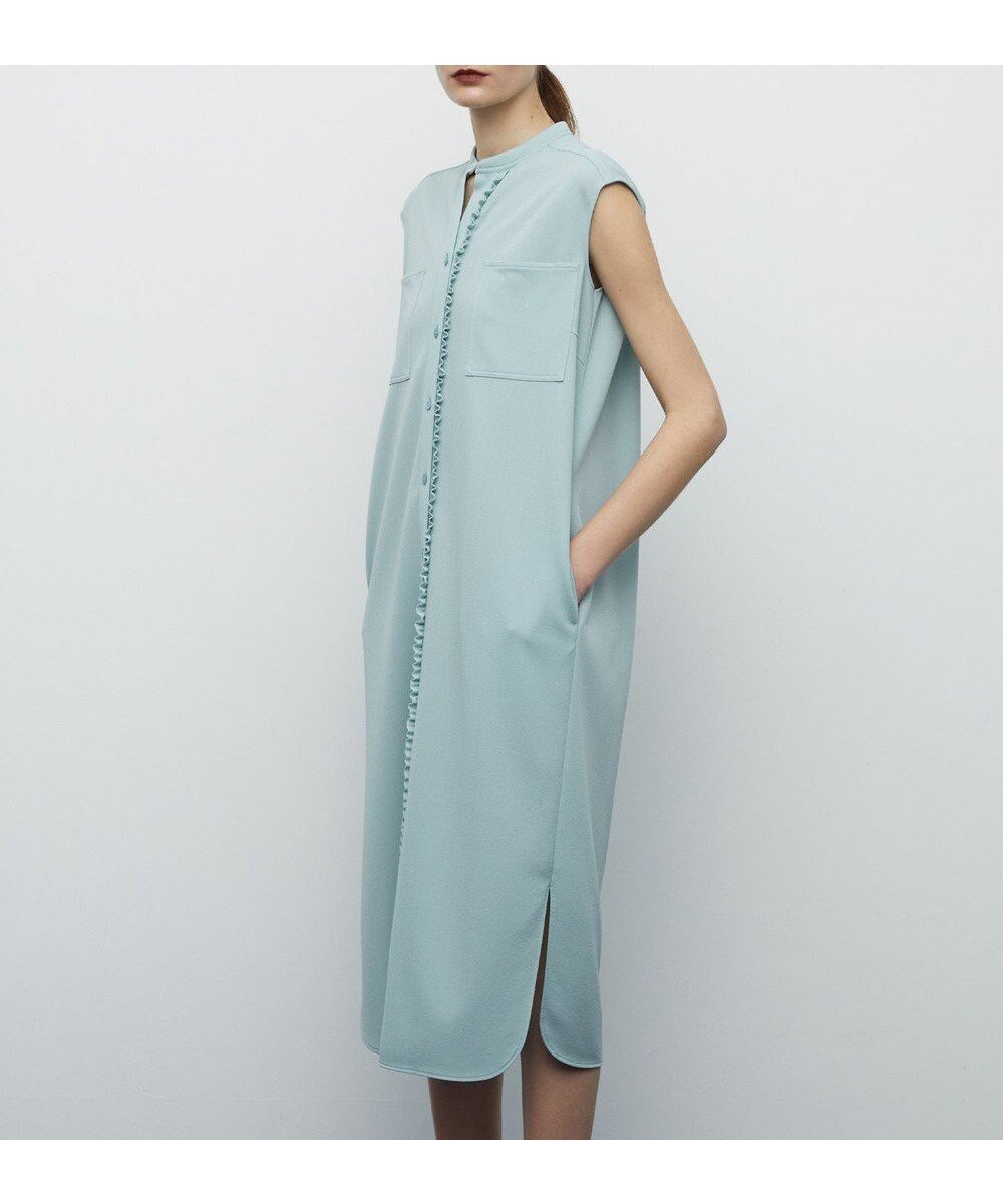 【ベイジ,/BEIGE,】のPALAIS / シャツドレス インテリア・キッズ・メンズ・レディースファッション・服の通販 founy(ファニー) 　ファッション　Fashion　レディースファッション　Fashion for Women　ワンピース　Dresses　フォーマル・パーティードレス・結婚式用ドレス　Elegant & Casual Dresses　シンプル　Simple, Minimal　ジョーゼット　Georgette, Semi-Sheer Fabric　ストレート　Straight, Straight Cut　ドレス　Dress, One-Piece　ノースリーブ　Sleeveless, No-Sleeve　フリル　Frill, Ruffle　夏　Summer　春　Spring　S/S・春夏　SS, Spring/Summer, Warm Season　羽織　Haori, Light Jacket　Mint|ID: prp329100004675178 ipo3291000000034305111