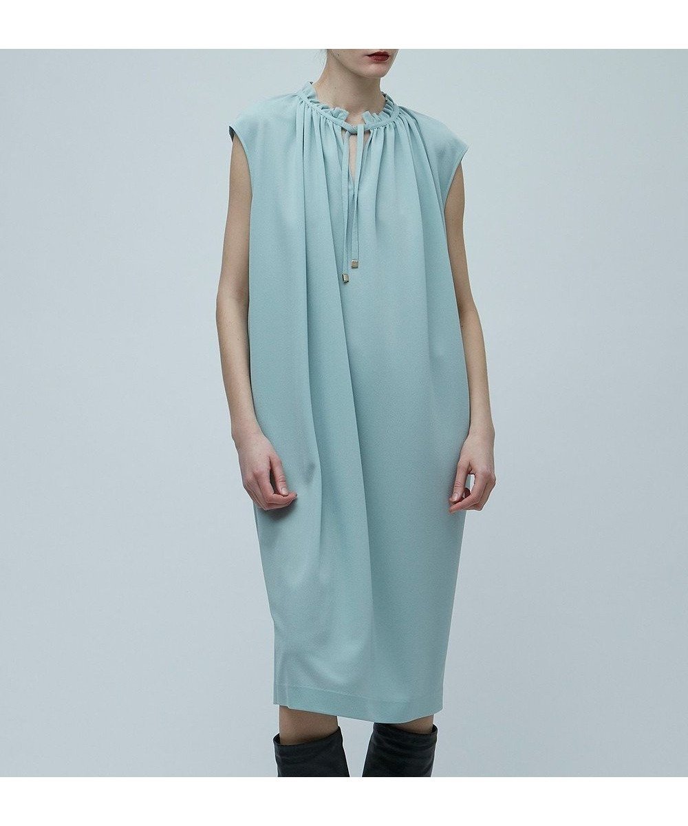 【ベイジ,/BEIGE,】のPALAIS / ギャザーワンピース インテリア・キッズ・メンズ・レディースファッション・服の通販 founy(ファニー) ファッション Fashion レディースファッション Fashion for Women ワンピース Dresses ギャザー Gathered, Ruffled クラシカル Classical, Vintage-Inspired ジョーゼット Georgette, Semi-Sheer Fabric ストレート Straight, Straight Cut ドレス Dress, One-Piece リボン Ribbon, Bow 夏 Summer 春 Spring S/S・春夏 SS, Spring/Summer, Warm Season Mint|ID: prp329100004675179 ipo3291000000034305133