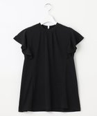 【フェルゥ/Feroux】の【UVケア】スタンドカラーフレアスリーブ Tシャツ ブラック系|ID: prp329100004675196 ipo3291000000033784339
