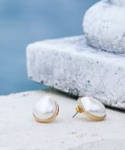【ティアクラッセ/Tiaclasse】の縁ありパールピアス ゴールド|ID: prp329100004675199 ipo3291000000033784356