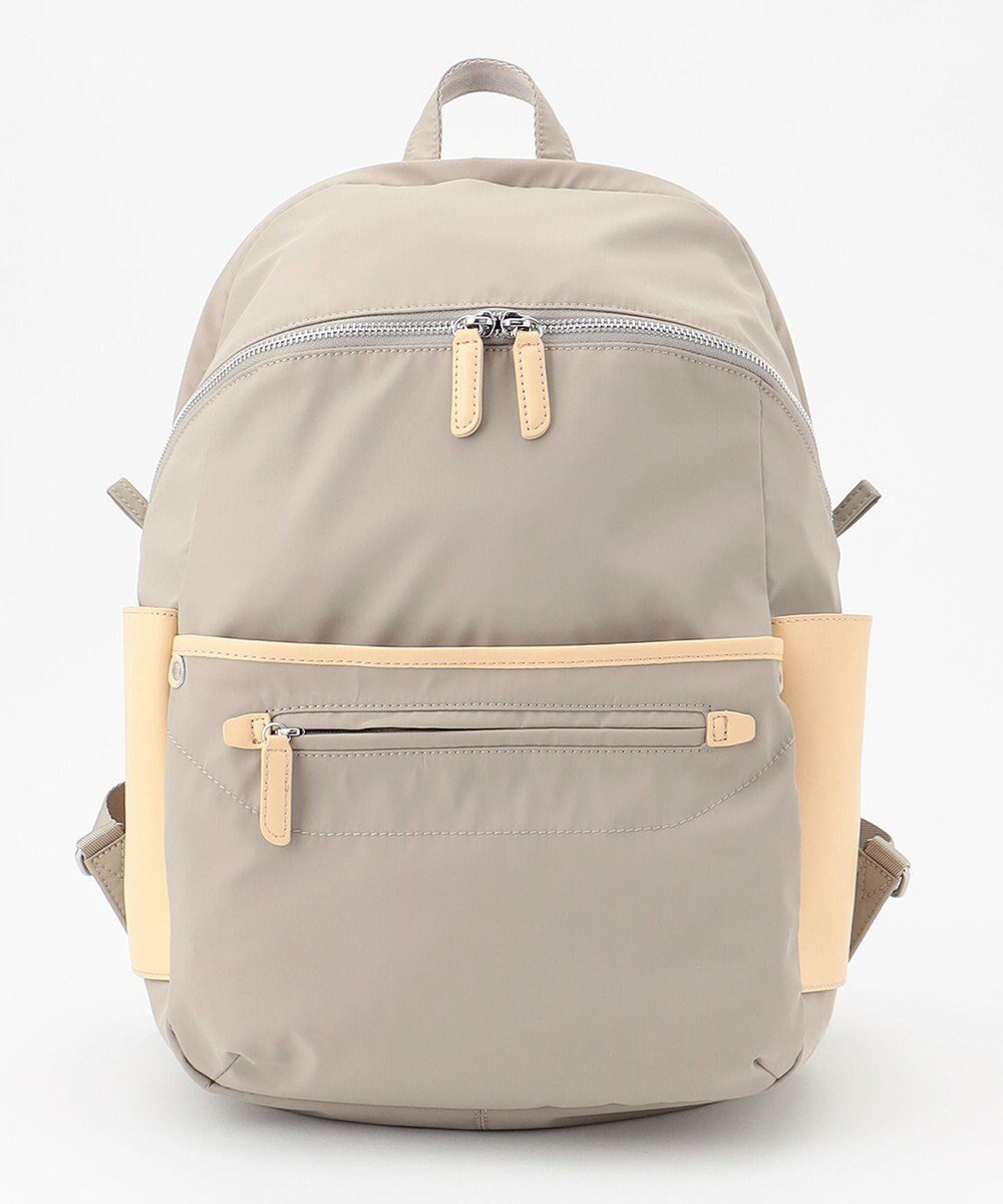 【イザック/Y'SACCS】の【ナイロンタフタ×リサイクルレザー】デイリーリュック インテリア・キッズ・メンズ・レディースファッション・服の通販 founy(ファニー) ファッション Fashion レディースファッション Fashion for Women バッグ Bags ショルダー Shoulder, Shoulder Strap シンプル Simple, Minimal スマート Smart, Elegant タフタ Taffeta, Structured Fabric トラベル Travel, Travel Gear 人気 Popular, Best Seller ポケット Pocket, Pocket Detail リュック Backpack, Rucksack ライトグレー|ID: prp329100004675216 ipo3291000000034306148