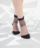 【コキュウ/COQ】の【日本製/シアー/23-25cm】しまうま ソックス チャコール|ID: prp329100004675279 ipo3291000000034306769