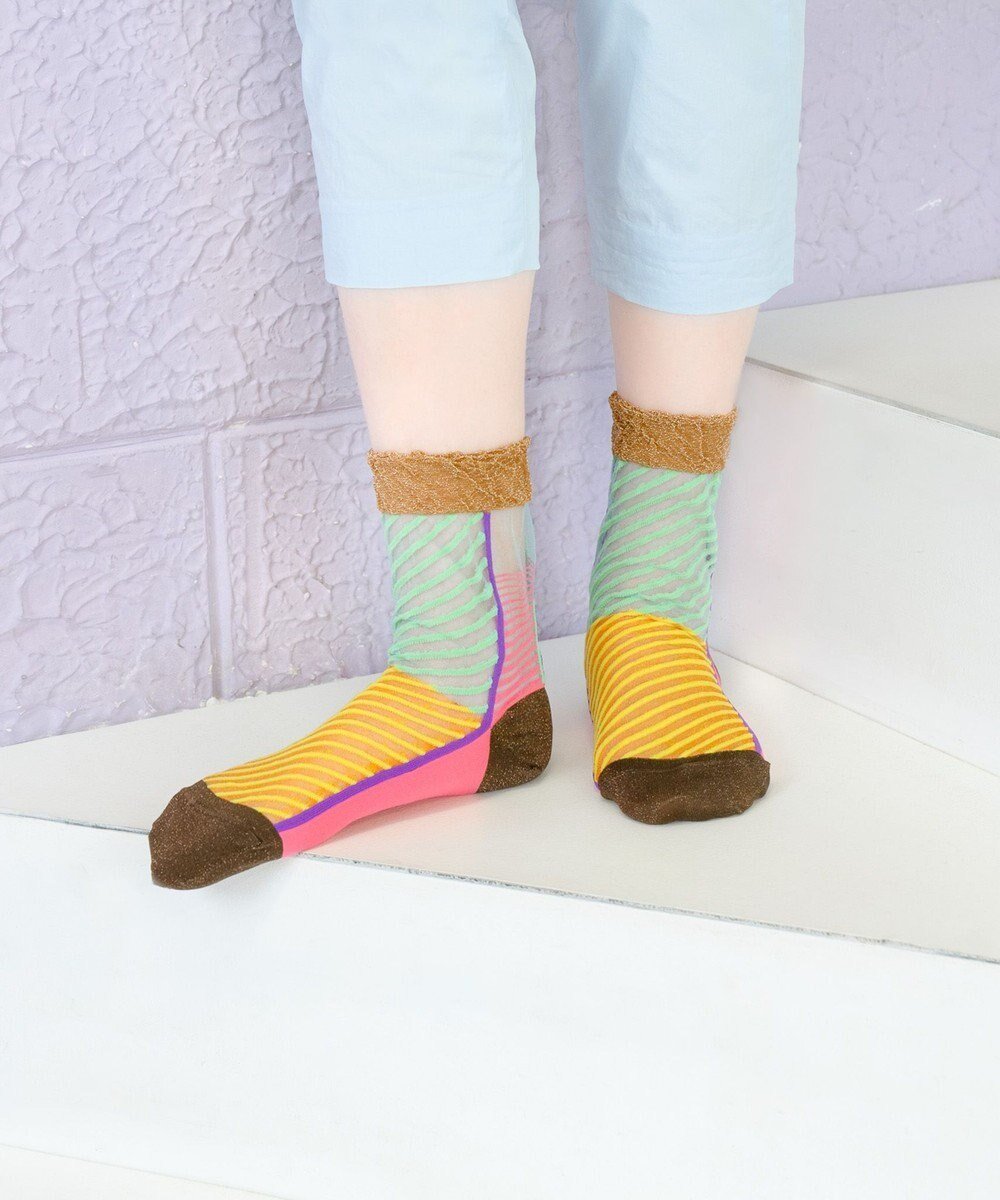 【コキュウ/COQ】のしまうま シアーストライプソックス インテリア・キッズ・メンズ・レディースファッション・服の通販 founy(ファニー) ファッション Fashion レディースファッション Fashion for Women ソックス&靴下 Socks & Hosiery レッグウェア・ストッキング Legwear & Hosiery カラフル Colorful Design コレクション Collection, Seasonal Line ストライプ Stripe, Striped Pattern ソックス Socks, Hosiery バランス Balance, Style Balance ボーダー Border, Stripe 犬 Dog ピンク|ID: prp329100004675279 ipo3291000000034306770