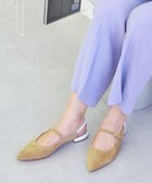 【インター ショシュール/INTER-CHAUSSURES】の【FABIO RUSCONI】ワンストラップバックバンドパンプス キャメルコンビ|ID: prp329100004675281 ipo3291000000034306804