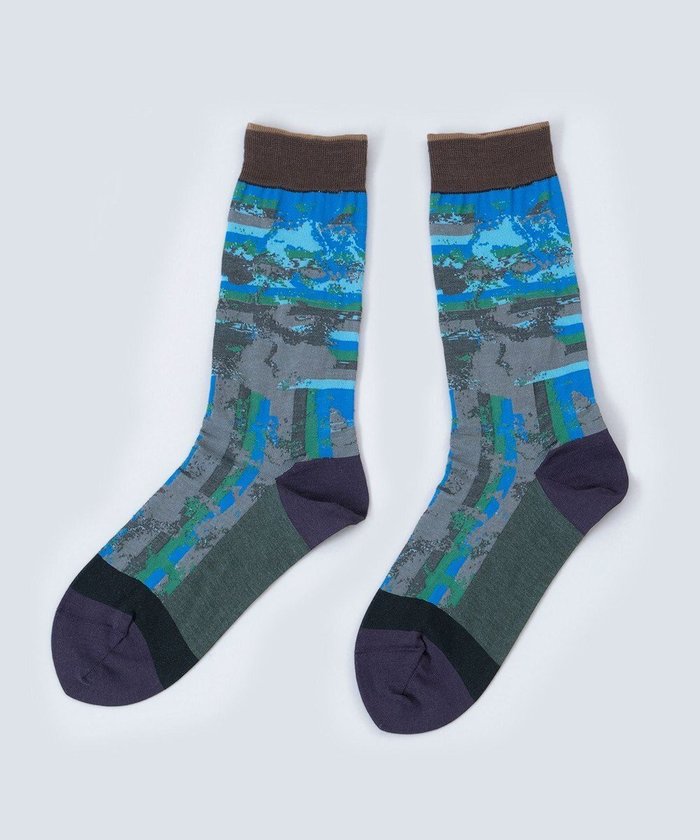 【コキュウ/COQ】の【日本製/23-25cm】stone water ソックス インテリア・キッズ・メンズ・レディースファッション・服の通販 founy(ファニー) https://founy.com/ ファッション Fashion レディースファッション Fashion for Women ソックス&靴下 Socks & Hosiery レッグウェア・ストッキング Legwear & Hosiery コレクション Collection, Seasonal Line ストライプ Stripe, Striped Pattern ソックス Socks, Hosiery バランス Balance, Style Balance ボーダー Border, Stripe 日本製 Made In Japan 犬 Dog |ID: prp329100004675294 ipo3291000000034306972