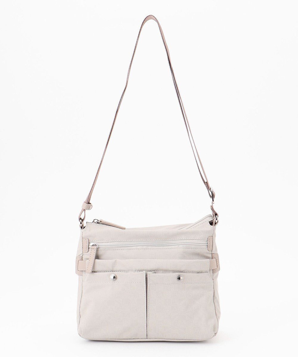 【ラ バガジェリー/LA BAGAGERIE】のモノグラム スクエアナイロンショルダー Sサイズ インテリア・キッズ・メンズ・レディースファッション・服の通販 founy(ファニー) ファッション Fashion レディースファッション Fashion for Women コーティング Coating, Coated Finish シンプル Simple, Minimal スマート Smart, Elegant プリント Print, Printed Pattern ポケット Pocket, Pocket Detail マグネット Magnet, Magnetic Closure 定番 Standard, Basic Item 軽量 Lightweight, Ultra Light アイボリー|ID: prp329100004675295 ipo3291000000034306978