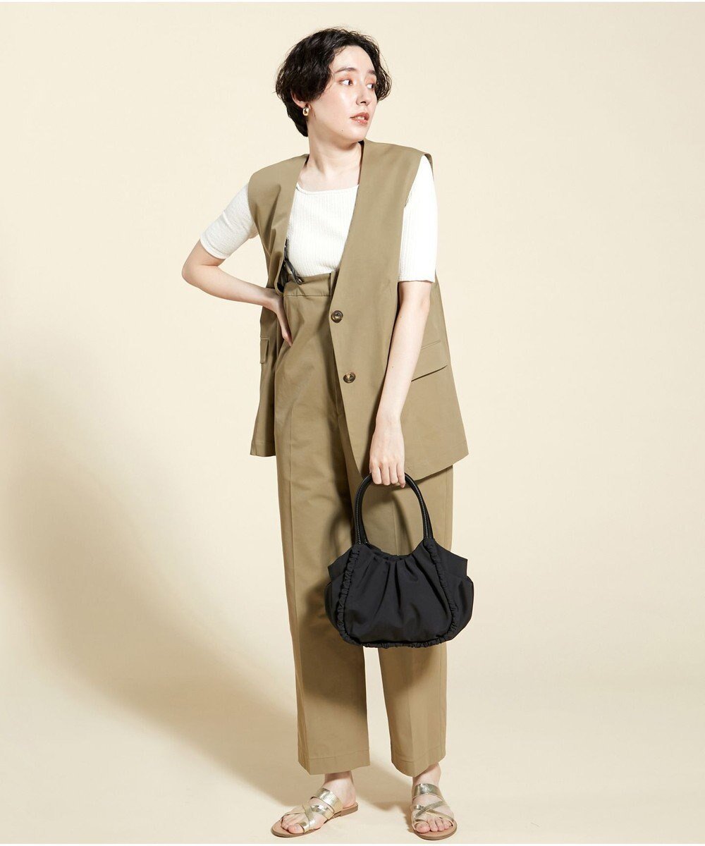 【イザック/Y'SACCS】の【Y SACCS vous et】シャーリングミニトート 人気、トレンドファッション・服の通販 founy(ファニー) 　ファッション　Fashion　レディースファッション　Fashion for Women　バッグ　Bags　ギャザー　Gathered, Ruffled　シャーリング　Shirring, Ruched　スマート　Smart, Elegant　ポケット　Pocket, Pocket Detail　ラウンド　Round, Round Neck　財布　Wallet, Purse　 other-1|ID: prp329100004675300 ipo3291000000034307029