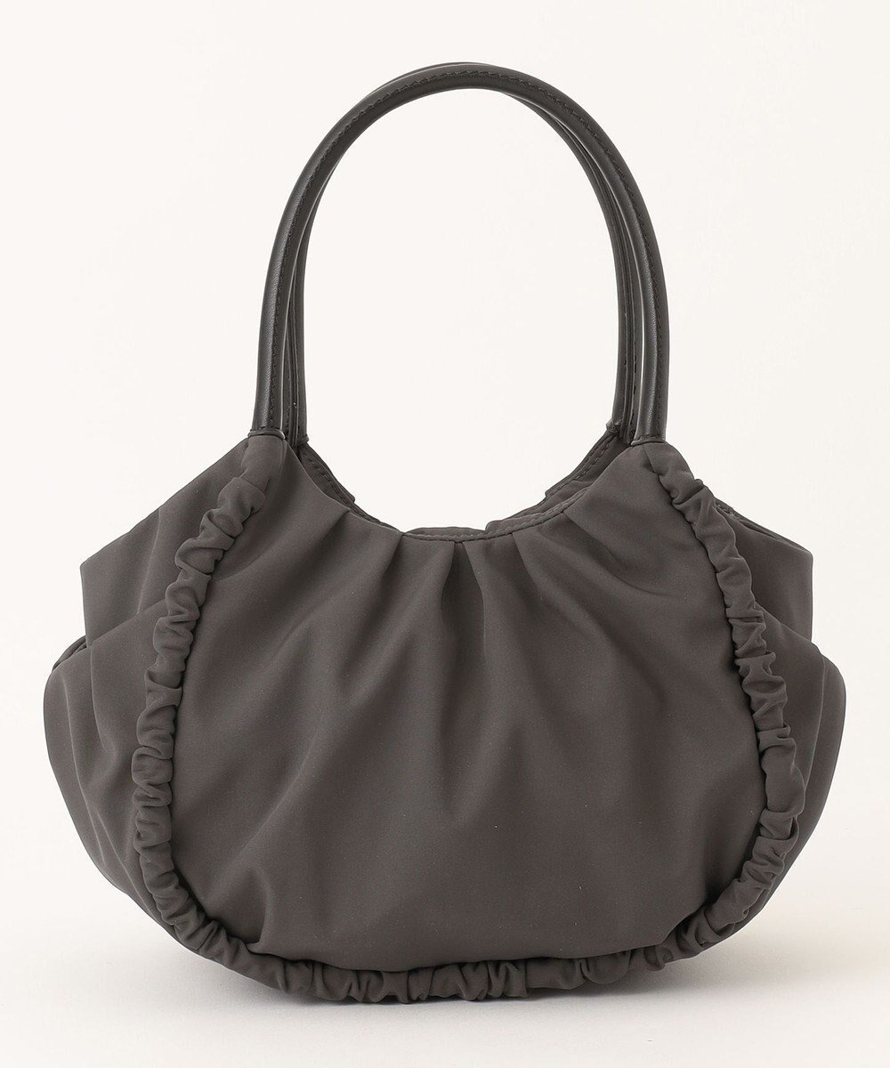 【イザック/Y'SACCS】の【Y SACCS vous et】シャーリングミニトート インテリア・キッズ・メンズ・レディースファッション・服の通販 founy(ファニー) 　ファッション　Fashion　レディースファッション　Fashion for Women　バッグ　Bags　ギャザー　Gathered, Ruffled　シャーリング　Shirring, Ruched　スマート　Smart, Elegant　ポケット　Pocket, Pocket Detail　ラウンド　Round, Round Neck　財布　Wallet, Purse　グレー|ID: prp329100004675300 ipo3291000000034307037