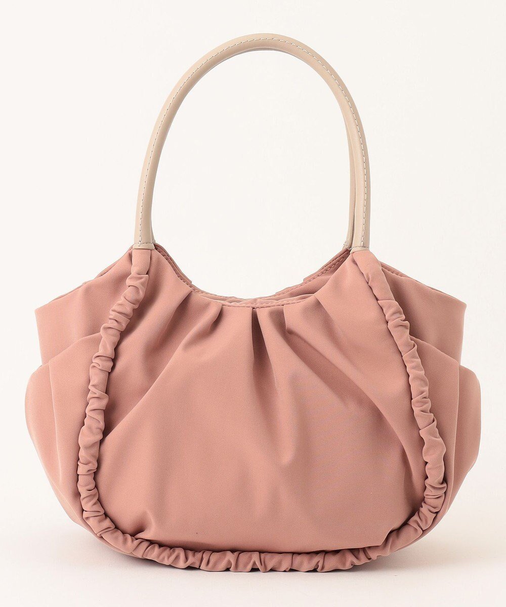 【イザック/Y'SACCS】の【Y SACCS vous et】シャーリングミニトート インテリア・キッズ・メンズ・レディースファッション・服の通販 founy(ファニー) 　ファッション　Fashion　レディースファッション　Fashion for Women　バッグ　Bags　ギャザー　Gathered, Ruffled　シャーリング　Shirring, Ruched　スマート　Smart, Elegant　ポケット　Pocket, Pocket Detail　ラウンド　Round, Round Neck　財布　Wallet, Purse　ピンクベージュ|ID: prp329100004675300 ipo3291000000034307042