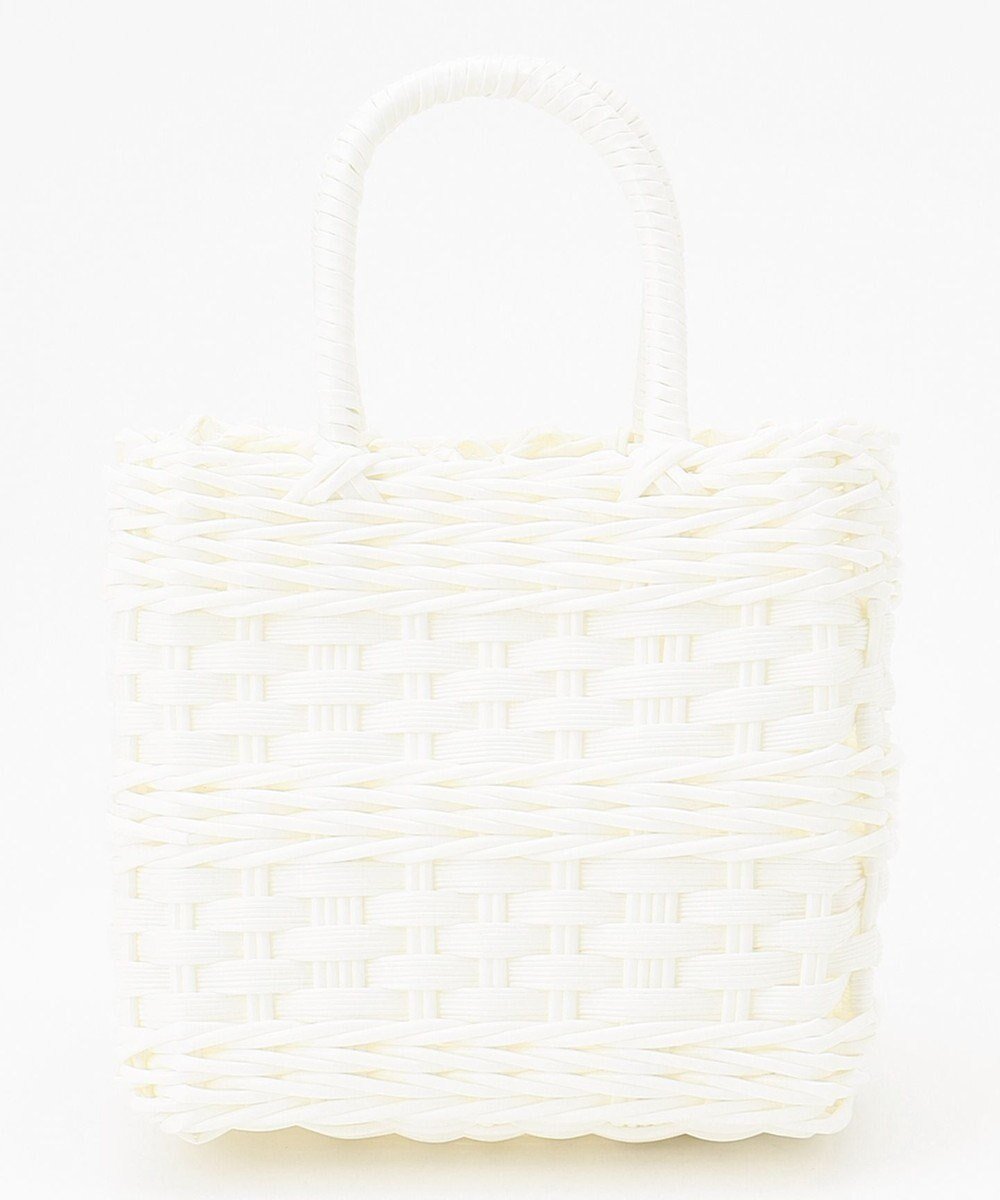 【ラ バガジェリー/LA BAGAGERIE】の【maison vert】【再生ポリエチレン使用】チューブかごバッグ インテリア・キッズ・メンズ・レディースファッション・服の通販 founy(ファニー) 　ファッション　Fashion　レディースファッション　Fashion for Women　バッグ　Bags　アウトドア　Outdoor Clothing　財布　Wallet, Purse　チューブ　Tube, Tube Top　ハンカチ　Handkerchief, Hanky　おすすめ　Recommended / Our Picks　エレガント 上品　Elegant　ホワイト|ID: prp329100004675303 ipo3291000000034307084