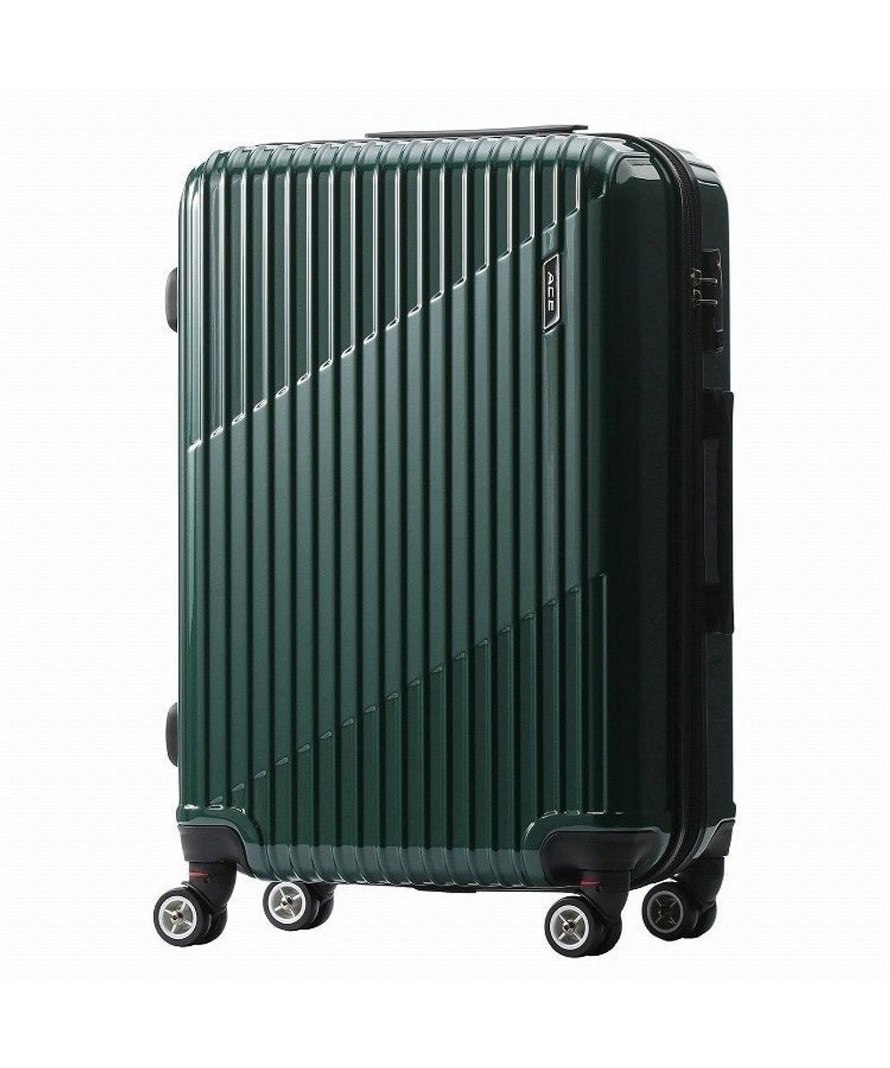 【エースバッグズアンドラゲッジ/ACE BAGS & LUGGAGE】のACE クレスタ スーツケース 5~7泊 64~70L エキスパンド機能 06317 エース インテリア・キッズ・メンズ・レディースファッション・服の通販 founy(ファニー) 　ファッション　Fashion　レディースファッション　Fashion for Women　スーツ　Business Suits & Workwear　スーツケース キャリーケース　Suitcase / Carry Case　ポケット　Pocket, Pocket Detail　ダークグリーン|ID: prp329100004675317 ipo3291000000033784818