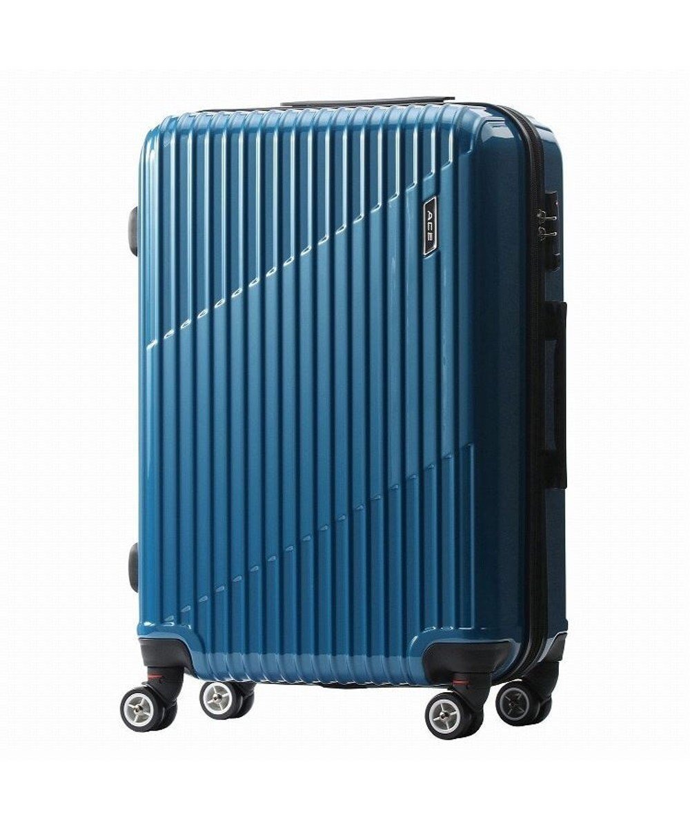 【エースバッグズアンドラゲッジ/ACE BAGS & LUGGAGE】のACE クレスタ スーツケース 5~7泊 64~70L エキスパンド機能 06317 エース インテリア・キッズ・メンズ・レディースファッション・服の通販 founy(ファニー) 　ファッション　Fashion　レディースファッション　Fashion for Women　スーツ　Business Suits & Workwear　スーツケース キャリーケース　Suitcase / Carry Case　ポケット　Pocket, Pocket Detail　ブルー|ID: prp329100004675317 ipo3291000000033784821