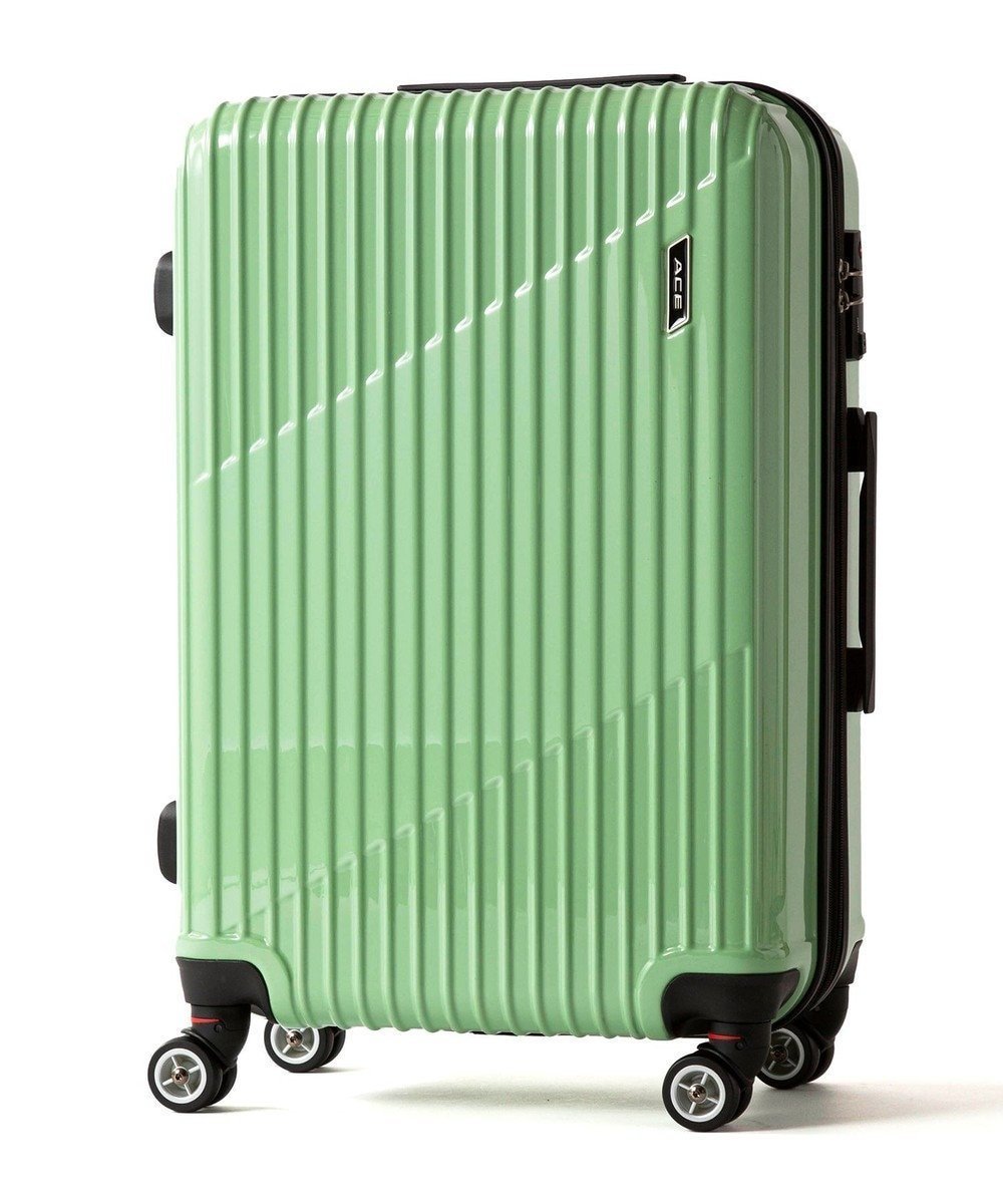 【エースバッグズアンドラゲッジ/ACE BAGS & LUGGAGE】のACE クレスタ スーツケース 5~7泊 64~70L エキスパンド機能 06317 エース インテリア・キッズ・メンズ・レディースファッション・服の通販 founy(ファニー) 　ファッション　Fashion　レディースファッション　Fashion for Women　スーツ　Business Suits & Workwear　スーツケース キャリーケース　Suitcase / Carry Case　ポケット　Pocket, Pocket Detail　ライトグリーン|ID: prp329100004675317 ipo3291000000034188427