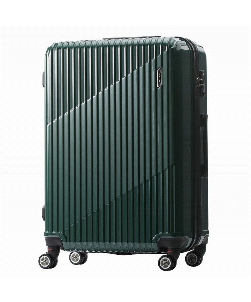 【エースバッグズアンドラゲッジ/ACE BAGS & LUGGAGE】のACE クレスタ スーツケース 7~10泊 83~93L エキスパンド機能 06318 エース インテリア・キッズ・メンズ・レディースファッション・服の通販 founy(ファニー) 　ファッション　Fashion　レディースファッション　Fashion for Women　スーツ　Business Suits & Workwear　スーツケース キャリーケース　Suitcase / Carry Case　ポケット　Pocket, Pocket Detail　ダークグリーン|ID: prp329100004675318 ipo3291000000033784825