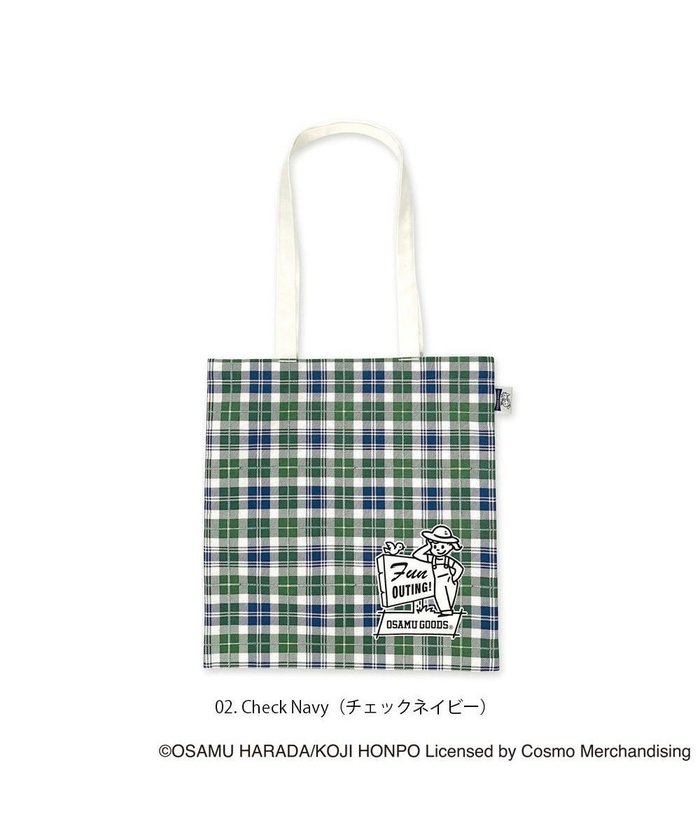 【ルートート/ROOTOTE】の4722【オサムグッズ】OSAMU GOODS(R)×ROOTOTE トール・フラット インテリア・キッズ・メンズ・レディースファッション・服の通販 founy(ファニー) https://founy.com/ ファッション Fashion レディースファッション Fashion for Women バッグ Bags イラスト Illustration カメラ Camera Accessories チェック Check, Plaid, Tartan フラット Flat, Flat Shoes ポケット Pocket, Pocket Detail ワンポイント One Point, Statement Accent |ID: prp329100004675319 ipo3291000000034314356