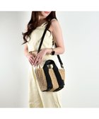 【ラ バガジェリー/LA BAGAGERIE】の【maison vert】【ペーパー素材使用】2WAYかごバッグ ブラック×ベージュ|ID: prp329100004675324 ipo3291000000034314442