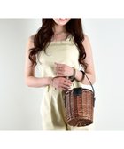 【ラ バガジェリー/LA BAGAGERIE】の【maison vert】 【柳バスケット使用】バケツかごバッグ ブラック×ベージュ|ID: prp329100004675326 ipo3291000000034314554
