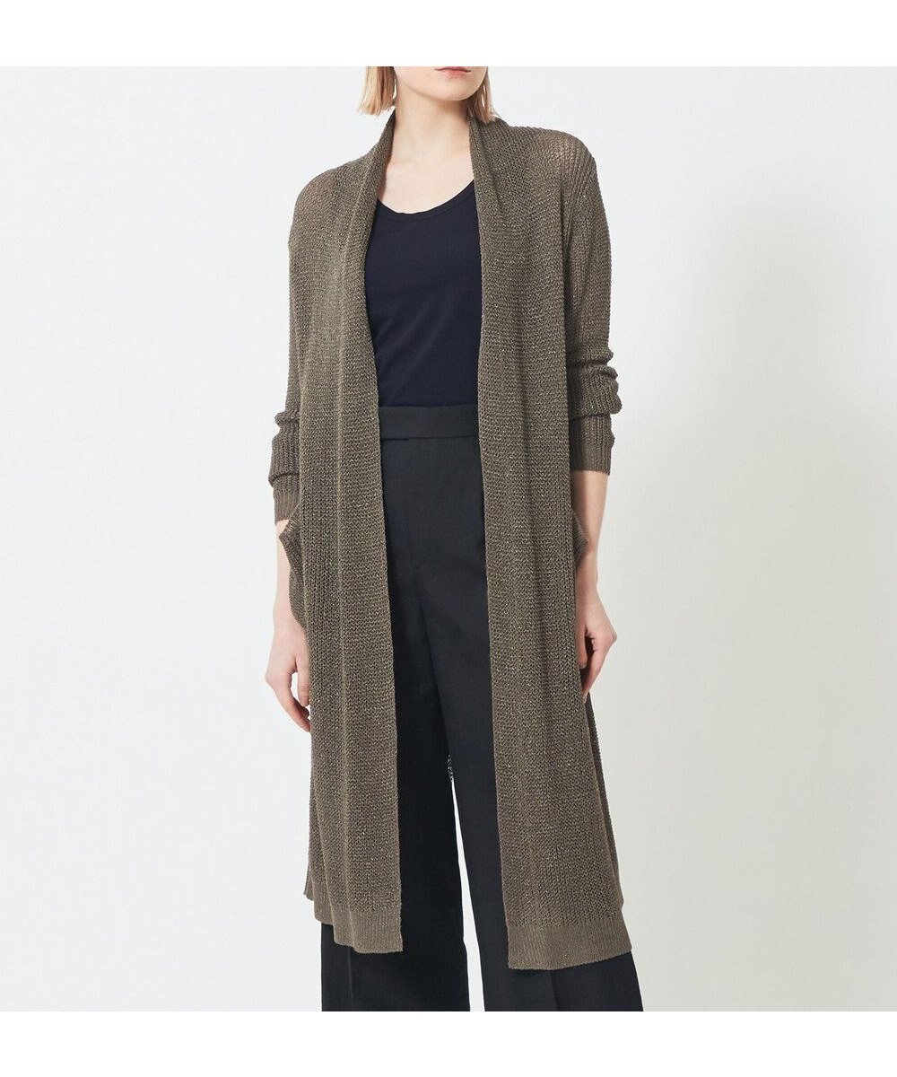 【ベイジ,/BEIGE,】のOPTICAL / ロングカーディガン インテリア・キッズ・メンズ・レディースファッション・服の通販 founy(ファニー) 　ファッション　Fashion　レディースファッション　Fashion for Women　トップス・カットソー　Cut & Sew Tops　カーディガン・羽織り　Layered Style Cardigans　2023年　2023　2023春夏・S/S　Spring/Summer 2023 SS23　インナー　Innerwear　カーディガン　Cardigan, Knitwear　スタイリッシュ　Stylish, Fashionable　リラックス　Relax, Relaxed Fit　ロング　Long, Long-Length　夏　Summer　定番　Standard, Basic Item　春　Spring　S/S・春夏　SS, Spring/Summer, Warm Season　畦　Ribbed Knit　Khaki|ID: prp329100004675351 ipo3291000000034315084