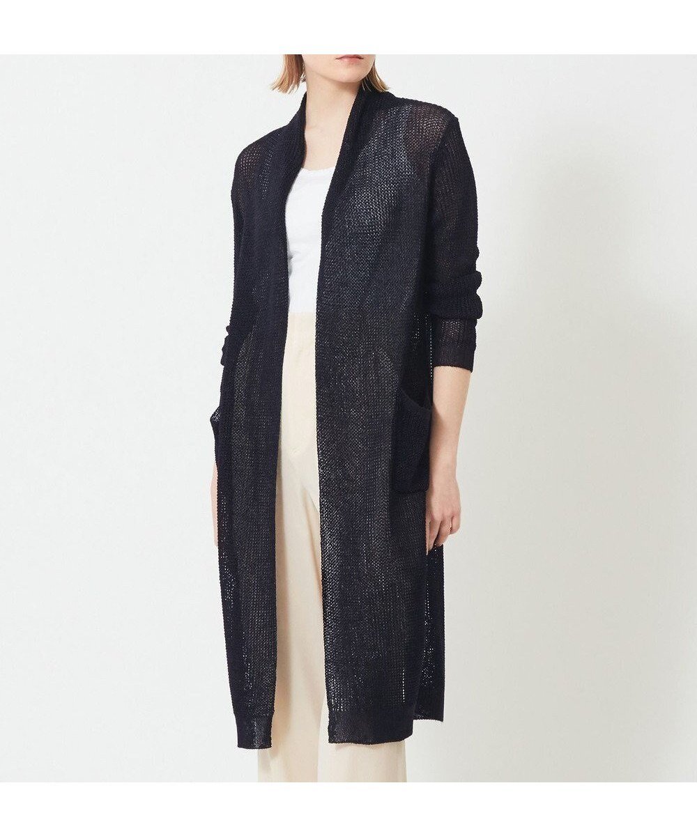 【ベイジ,/BEIGE,】のOPTICAL / ロングカーディガン インテリア・キッズ・メンズ・レディースファッション・服の通販 founy(ファニー) 　ファッション　Fashion　レディースファッション　Fashion for Women　トップス・カットソー　Cut & Sew Tops　カーディガン・羽織り　Layered Style Cardigans　2023年　2023　2023春夏・S/S　Spring/Summer 2023 SS23　インナー　Innerwear　カーディガン　Cardigan, Knitwear　スタイリッシュ　Stylish, Fashionable　リラックス　Relax, Relaxed Fit　ロング　Long, Long-Length　夏　Summer　定番　Standard, Basic Item　春　Spring　S/S・春夏　SS, Spring/Summer, Warm Season　畦　Ribbed Knit　Navy|ID: prp329100004675351 ipo3291000000034315086