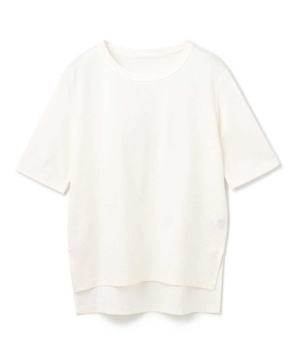 【グレース コンチネンタル/GRACE CONTINENTAL】のロゴミラノリブトップ インテリア・キッズ・メンズ・レディースファッション・服の通販 founy(ファニー) 　ファッション　Fashion　レディースファッション　Fashion for Women　トップス・カットソー　Cut & Sew Tops　シャツ・ブラウス・オフィスカジュアル　Elegant Blouses & Button-Ups　ロングTシャツ・Tシャツ　Longline T-Shirts & Tees　カットソー・ベーシックTシャツ　Cut-and-Sewn Tops / Stretch Tees & Basics　カットソー　Cut and Sewn Top　コレクション　Collection, Seasonal Line　ジャケット　Jacket, Outerwear　スペシャル　Special, Limited Edition　バランス　Balance, Style Balance　ベーシック　Basic, Essential　ミラノリブ　Milano Rib, Milano Stitch　夏　Summer　定番　Standard, Basic Item　S/S・春夏　SS, Spring/Summer, Warm Season　無地　Plain, Solid Color　A/W・秋冬　Autumn/Winter　ホワイト|ID: prp329100004675357 ipo3291000000033784947