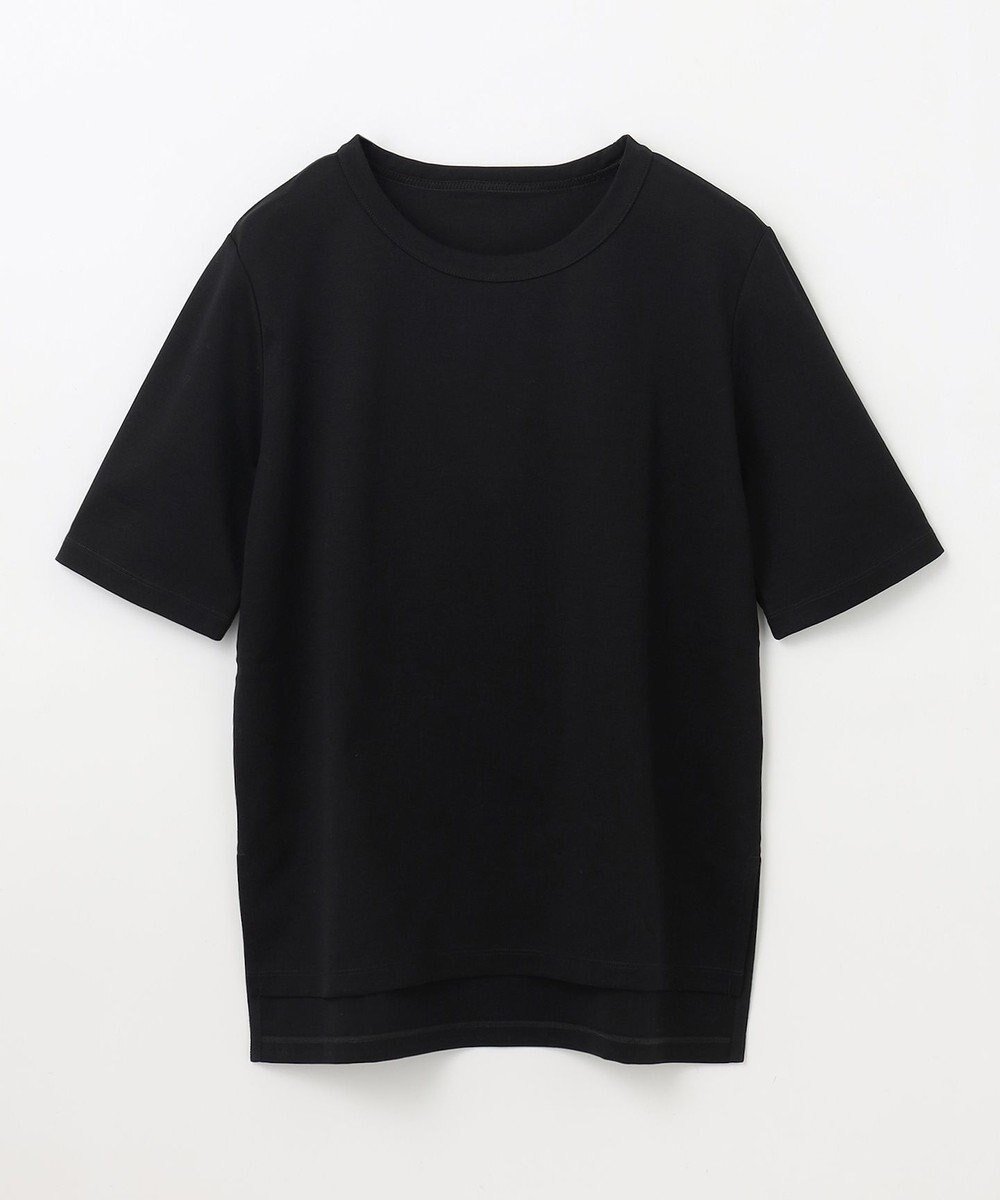 【グレース コンチネンタル/GRACE CONTINENTAL】のロゴミラノリブトップ インテリア・キッズ・メンズ・レディースファッション・服の通販 founy(ファニー) 　ファッション　Fashion　レディースファッション　Fashion for Women　トップス・カットソー　Cut & Sew Tops　シャツ・ブラウス・オフィスカジュアル　Elegant Blouses & Button-Ups　ロングTシャツ・Tシャツ　Longline T-Shirts & Tees　カットソー・ベーシックTシャツ　Cut-and-Sewn Tops / Stretch Tees & Basics　カットソー　Cut and Sewn Top　コレクション　Collection, Seasonal Line　ジャケット　Jacket, Outerwear　スペシャル　Special, Limited Edition　バランス　Balance, Style Balance　ベーシック　Basic, Essential　ミラノリブ　Milano Rib, Milano Stitch　夏　Summer　定番　Standard, Basic Item　S/S・春夏　SS, Spring/Summer, Warm Season　無地　Plain, Solid Color　A/W・秋冬　Autumn/Winter　ブラック|ID: prp329100004675357 ipo3291000000033784948
