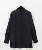 【グレース コンチネンタル/GRACE CONTINENTAL】のロングテールドレスシャツ ブラック|ID: prp329100004675358 ipo3291000000033784951