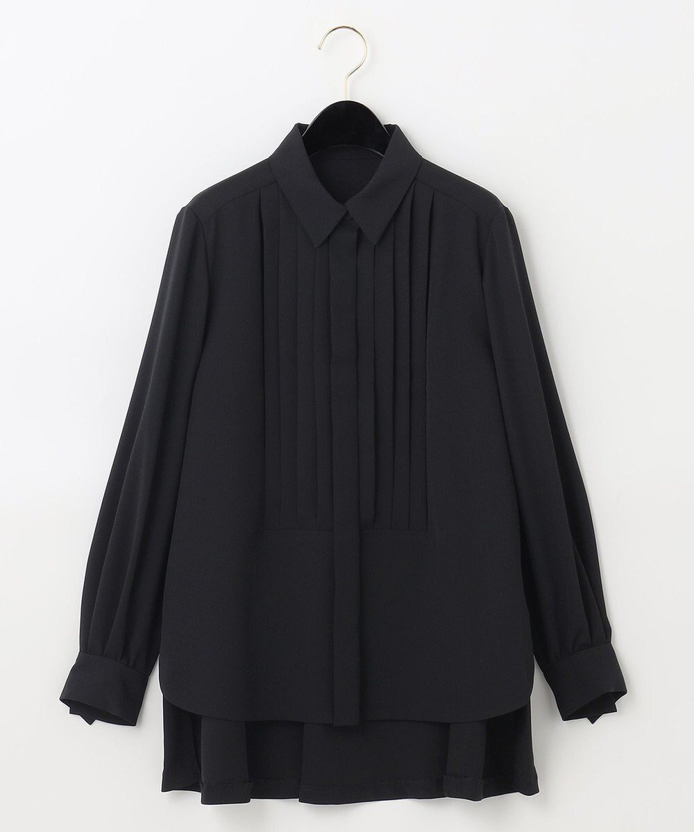 【グレース コンチネンタル/GRACE CONTINENTAL】のロングテールドレスシャツ インテリア・キッズ・メンズ・レディースファッション・服の通販 founy(ファニー) 　ファッション　Fashion　レディースファッション　Fashion for Women　トップス・カットソー　Cut & Sew Tops　シャツ・ブラウス・オフィスカジュアル　Elegant Blouses & Button-Ups　ワンピース　Dresses　フォーマル・パーティードレス・結婚式用ドレス　Elegant & Casual Dresses　インナー　Innerwear　コレクション　Collection, Seasonal Line　シンプル　Simple, Minimal　ジャケット　Jacket, Outerwear　スペシャル　Special, Limited Edition　ドレス　Dress, One-Piece　フォーマル　Formal, Dressy　フロント　Front, Front Design　夏　Summer　S/S・春夏　SS, Spring/Summer, Warm Season　A/W・秋冬　Autumn/Winter　ビジネス 仕事 通勤　Business / Work / Commuting　ブラック|ID: prp329100004675358 ipo3291000000033784951