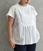 【ムーク/muuc】の〈遠州織物の工場で織られた上質な涼しいコットン生地〉イラカ刺繍 フロントタック フレンチスリーブ ブラウス ホワイト|ID: prp329100004675373 ipo3291000000033785011