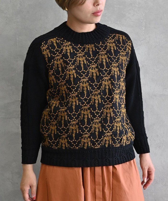 【ムーク/muuc】の〈ドライタッチ高品質インド超長綿〉イラカ刺繍コットンプルオーバー インテリア・キッズ・メンズ・レディースファッション・服の通販 founy(ファニー) https://founy.com/ ファッション Fashion レディースファッション Fashion for Women トップス・カットソー Cut & Sew Tops ニット Knit Tops & Sweaters カジュアルプルオーバー・ニットトップス Pullovers & Knit Tops / Casual Pullovers インド Indian Textile 春 Spring キャンバス Canvas, Canvas Fabric セーター Sweater, Knitwear 透かし Cut-Out, Lacework 定番 Standard, Basic Item 手編み Hand-Knitted, Handmade Knit パターン Pattern, Design Print ロング Long, Long-Length S/S・春夏 SS, Spring/Summer, Warm Season 再入荷 Restock / Back in Stock 夏 Summer |ID: prp329100004675374 ipo3291000000034315283