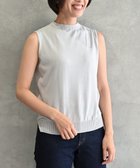 【ムーク/muuc】の〈高品質シルク&スーピマ超長綿〉〈洗えるニット〉ノースリーブボトルネックプルオーバー ライトグレー|ID: prp329100004675375 ipo3291000000034315305