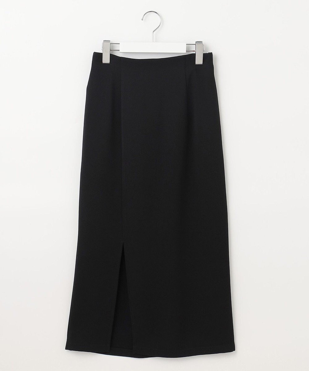 【フェルゥ/Feroux】のソフトツイルナロースリット スカート インテリア・キッズ・メンズ・レディースファッション・服の通販 founy(ファニー) 　ファッション　Fashion　レディースファッション　Fashion for Women　スカート　Skirts　カーディガン　Cardigan, Knitwear　ギャザー　Gathered, Ruffled　コンパクト　Compact, Small Size　スリット　Slit, Slit Detail　ツイル　Twist, Twisted Detail　バランス　Balance, Style Balance　フラット　Flat, Flat Shoes　エレガント 上品　Elegant　夏　Summer　春　Spring　S/S・春夏　SS, Spring/Summer, Warm Season　ブラック系|ID: prp329100004675380 ipo3291000000034315372