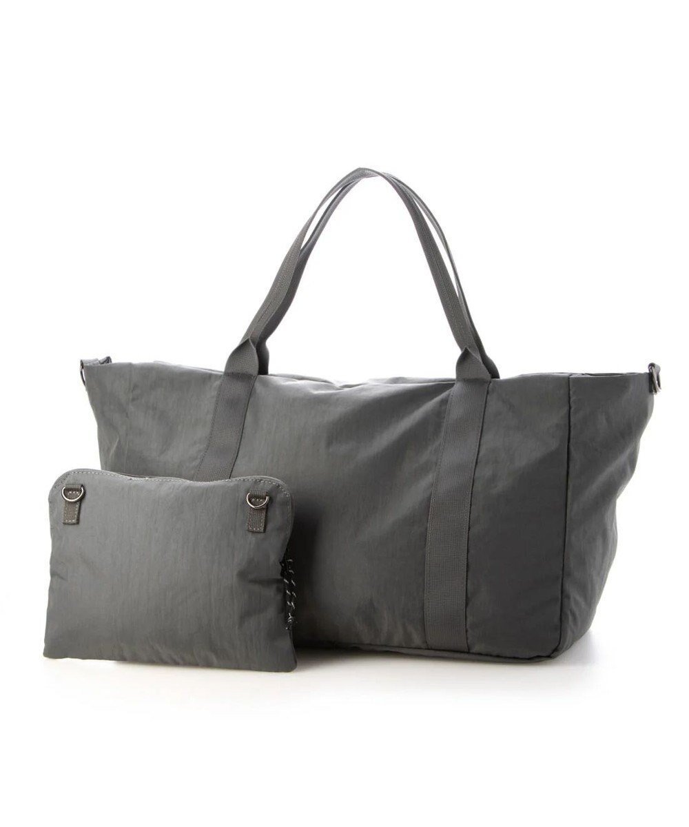 【アンビリオン/UNBILLION】のcachecache パッカブルナイロンボストンバッグ インテリア・キッズ・メンズ・レディースファッション・服の通販 founy(ファニー) 　ファッション　Fashion　レディースファッション　Fashion for Women　バッグ　Bags　カラフル　Colorful Design　コンパクト　Compact, Small Size　軽量　Lightweight, Ultra Light　ショルダー　Shoulder, Shoulder Strap　トラベル　Travel, Travel Gear　ハンド　Hand, Handmade　ボストンバッグ　Boston Bag, Retro Bag　ミックス　Mix, Mixed Style　モチーフ　Motif, Design Theme　ループ　Loop, Loop Knit　再入荷　Restock / Back in Stock　旅行　Travel　グレー|ID: prp329100004675387 ipo3291000000034314882