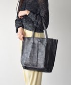 【インター ショシュール/INTER-CHAUSSURES】の【ANDREA CARDONE ITALI】メタリックレザートートバッグ ブラック|ID: prp329100004675416 ipo3291000000034424102