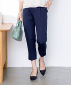 【ティアクラッセ/Tiaclasse】の【洗える】スリットテーパードパンツ ネイビー|ID: prp329100004675417 ipo3291000000034696297