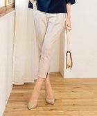 【ティアクラッセ/Tiaclasse】の【洗える】スリットテーパードパンツ グレージュ|ID: prp329100004675417 ipo3291000000034696301