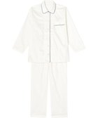 【ワコール 睡眠科学/wacoal suimin】の【パジャマ】 長袖 長ズボン 綿100%のサテン生地 なめらかな肌ざわり 睡眠科学/ワコール YDX513 ホワイト|ID: prp329100004675419 ipo3291000000034314865