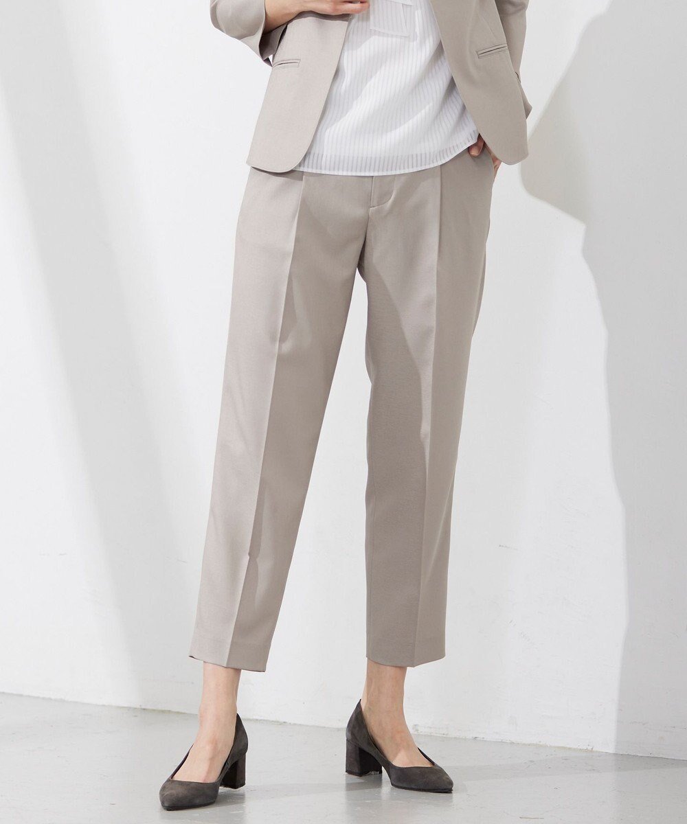 【ジェイ プレス/J.PRESS】の【セットアップ対応・洗える・UVケア・速乾】 OXIJEWELストレッチ テーパード パンツ インテリア・キッズ・メンズ・レディースファッション・服の通販 founy(ファニー) 　ファッション　Fashion　レディースファッション　Fashion for Women　セットアップ　Matching Sets　レディースパンツ・ボトムス　Pants & Trousers / Bottoms　春　Spring　洗える　Machine Washable　カットソー　Cut and Sewn Top　吸水　Absorbent, Quick-Dry　ジャケット　Jacket, Outerwear　ストレッチ　Stretch, Stretchy Fabric　セットアップ　Set-Up, Coordinated Outfit　センター　Center, Center Line　テーパード　Tapered, Tapered Pants　ドレープ　Drape, Draping Fabric　メランジ　Melange, Mixed Yarn　S/S・春夏　SS, Spring/Summer, Warm Season　夏　Summer　ベージュ系|ID: prp329100004675427 ipo3291000000034316216