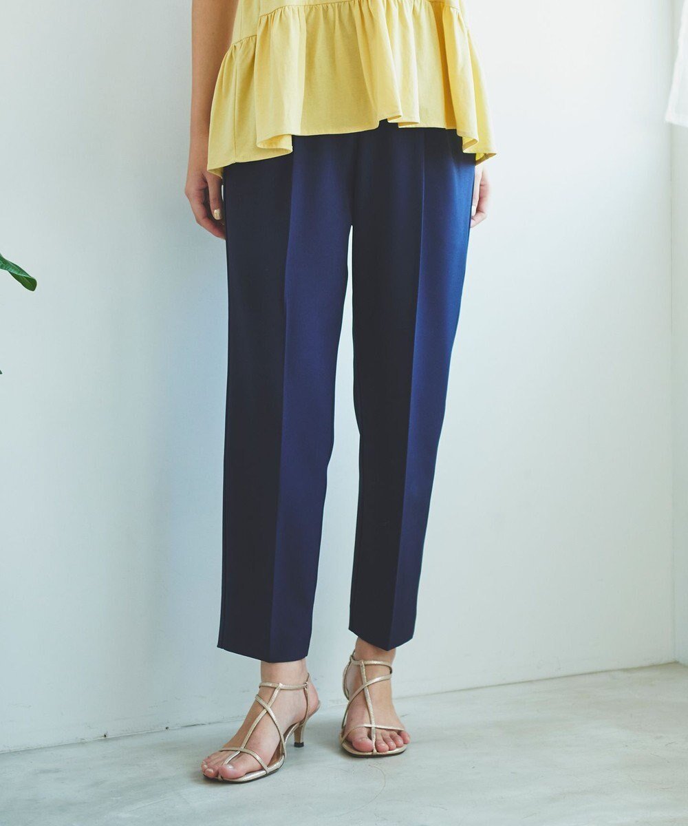 【フェルゥ/Feroux】の美シルエットカラーテーパード パンツ インテリア・キッズ・メンズ・レディースファッション・服の通販 founy(ファニー)  ファッション Fashion レディースファッション Fashion for Women パンツ Pants & Trousers 人気 Popular, Best Seller 夏 Summer 定番 Standard, Basic Item 春 Spring S/S・春夏 SS, Spring/Summer, Warm Season ネイビー系|ID: prp329100004675431 ipo3291000000034316256