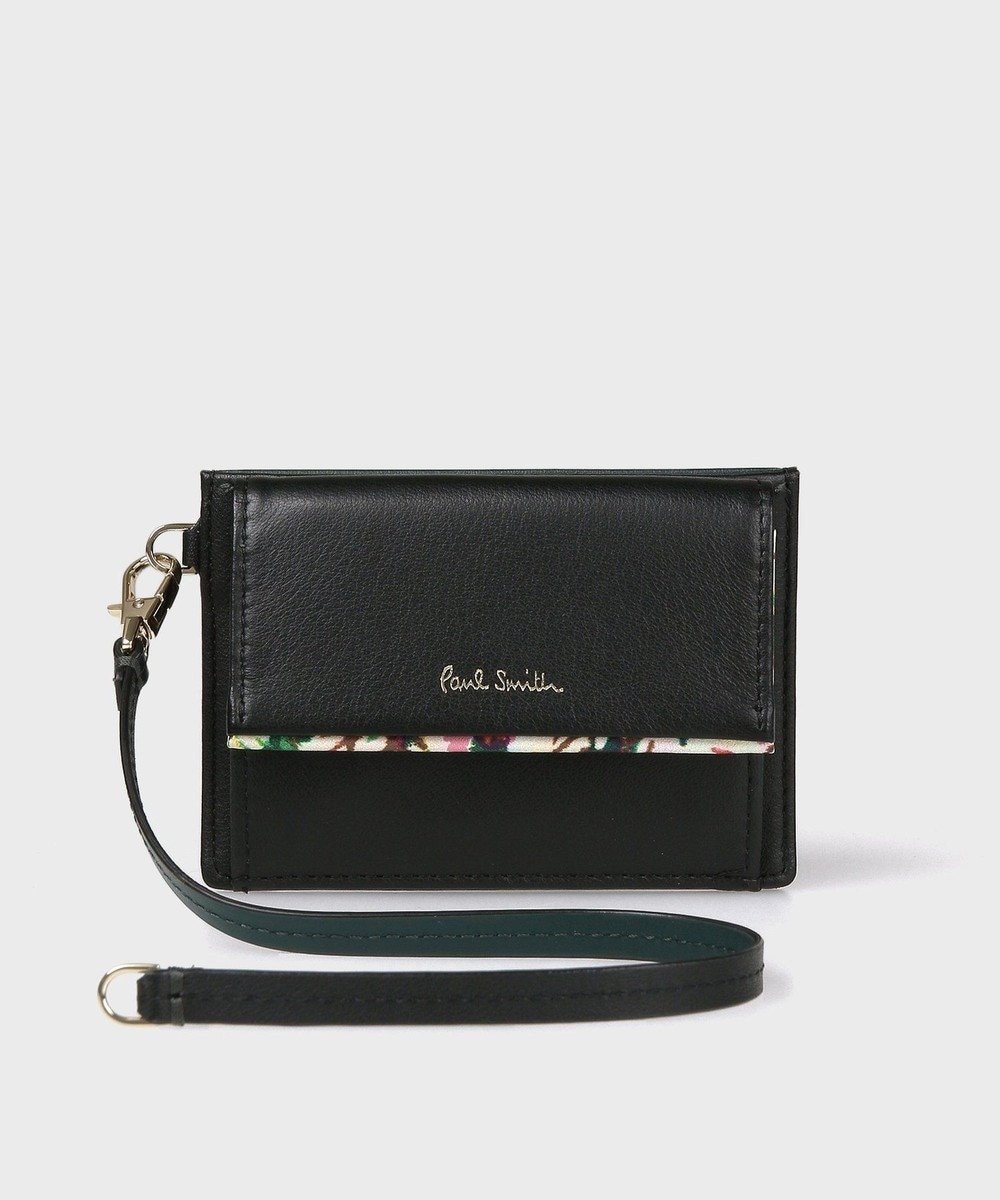 【ポール スミス/Paul Smith】のマーガレットプリントトリム パスケース インテリア・キッズ・メンズ・レディースファッション・服の通販 founy(ファニー) 　ファッション　Fashion　レディースファッション　Fashion for Women　ミニ財布・二つ折り財布　Wallets & Card Cases　シンプル　Simple, Minimal　プリント　Print, Printed Pattern　マーガレット　Marguerite, Daisy Pattern　財布　Wallet, Purse　ブラック|ID: prp329100004675432 ipo3291000000033785249