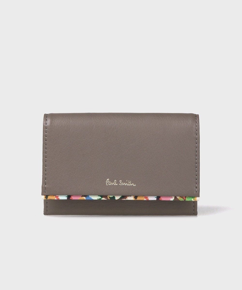 【ポール スミス/Paul Smith】のマーガレットプリントトリム 名刺入れ インテリア・キッズ・メンズ・レディースファッション・服の通販 founy(ファニー) 　ファッション　Fashion　レディースファッション　Fashion for Women　ミニ財布・二つ折り財布　Wallets & Card Cases　カードケース/名刺入れ　Card Holders & Business Cases　シンプル　Simple, Minimal　プリント　Print, Printed Pattern　マーガレット　Marguerite, Daisy Pattern　財布　Wallet, Purse　グレー|ID: prp329100004675434 ipo3291000000033785256