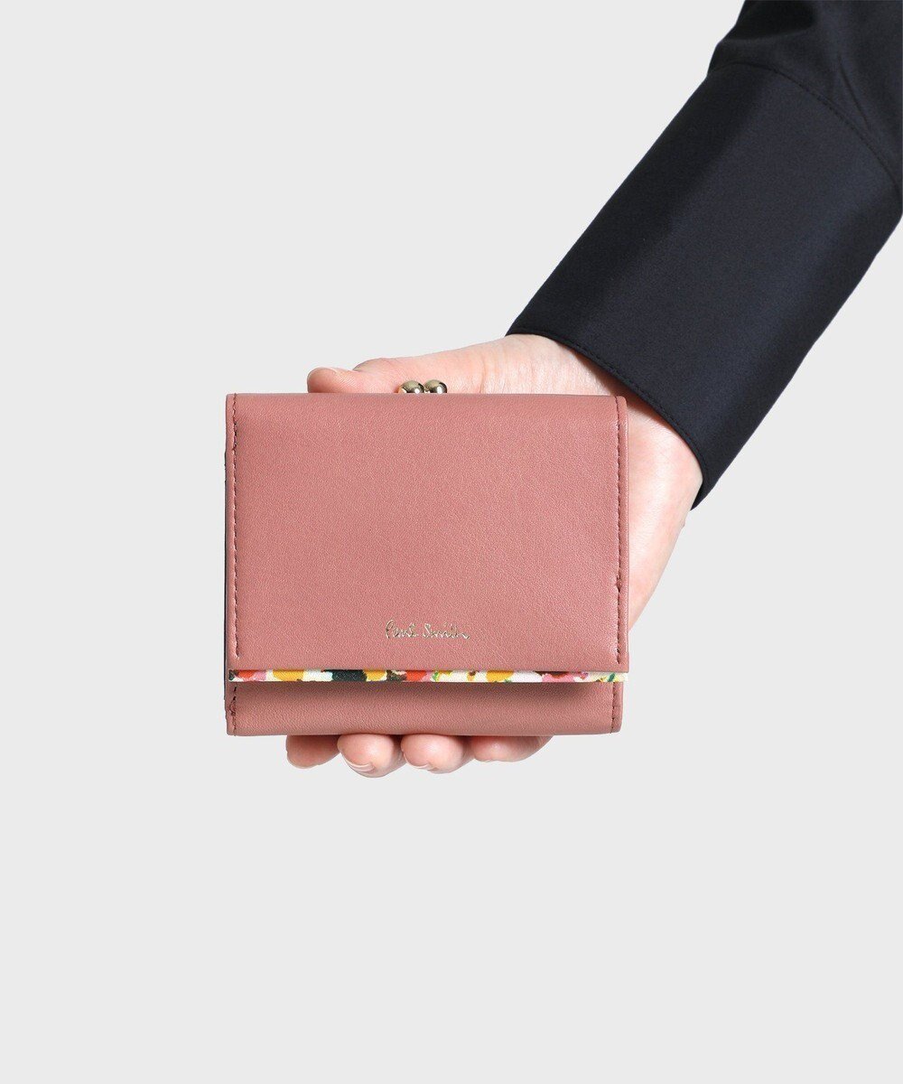 【ポール スミス/Paul Smith】のマーガレットプリントトリム 3つ折り財布 インテリア・キッズ・メンズ・レディースファッション・服の通販 founy(ファニー) 　ファッション　Fashion　レディースファッション　Fashion for Women　ミニ財布・二つ折り財布　Wallets & Card Cases　シンプル　Simple, Minimal　プリント　Print, Printed Pattern　マーガレット　Marguerite, Daisy Pattern　財布　Wallet, Purse　ピンク|ID: prp329100004675435 ipo3291000000033785263