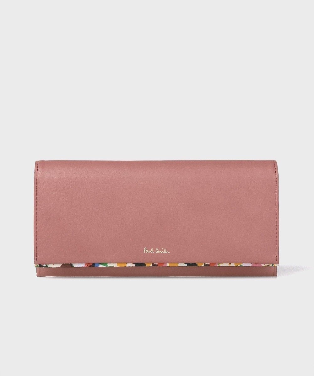 【ポール スミス/Paul Smith】のマーガレットプリントトリム 長財布 インテリア・キッズ・メンズ・レディースファッション・服の通販 founy(ファニー) 　ファッション　Fashion　レディースファッション　Fashion for Women　ミニ財布・二つ折り財布　Wallets & Card Cases　シンプル　Simple, Minimal　プリント　Print, Printed Pattern　マーガレット　Marguerite, Daisy Pattern　財布　Wallet, Purse　ピンク|ID: prp329100004675436 ipo3291000000033785268