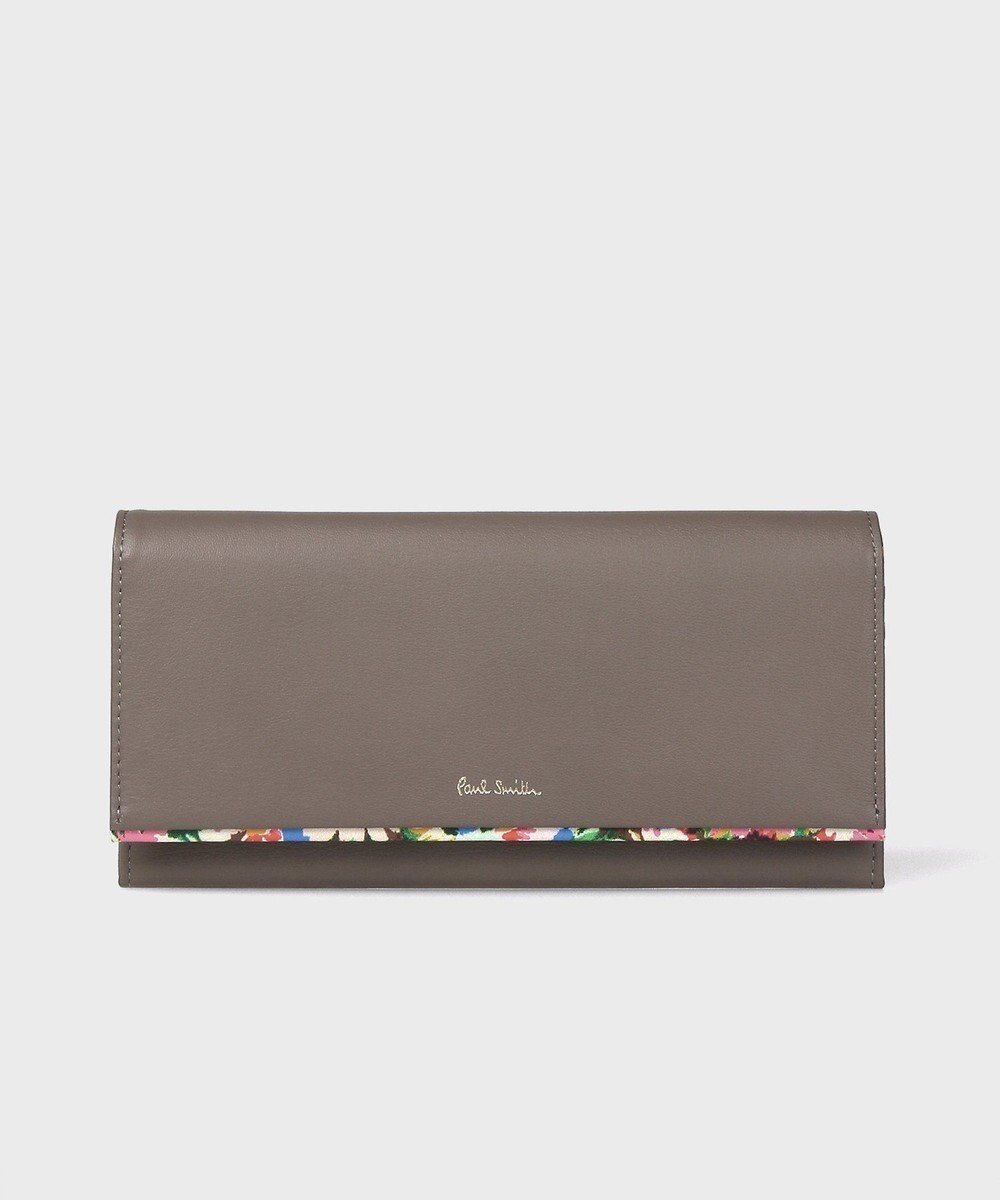 【ポール スミス/Paul Smith】のマーガレットプリントトリム 長財布 インテリア・キッズ・メンズ・レディースファッション・服の通販 founy(ファニー) ファッション Fashion レディースファッション Fashion for Women ミニ財布・二つ折り財布 Wallets & Card Cases シンプル Simple, Minimal プリント Print, Printed Pattern マーガレット Marguerite, Daisy Pattern 財布 Wallet, Purse グレー|ID: prp329100004675436 ipo3291000000034316290