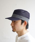 【石田製帽/ISHIDASEIBOU】の【UNISEX】備後デニム キャップ ネイビー|ID: prp329100004675439 ipo3291000000034316331