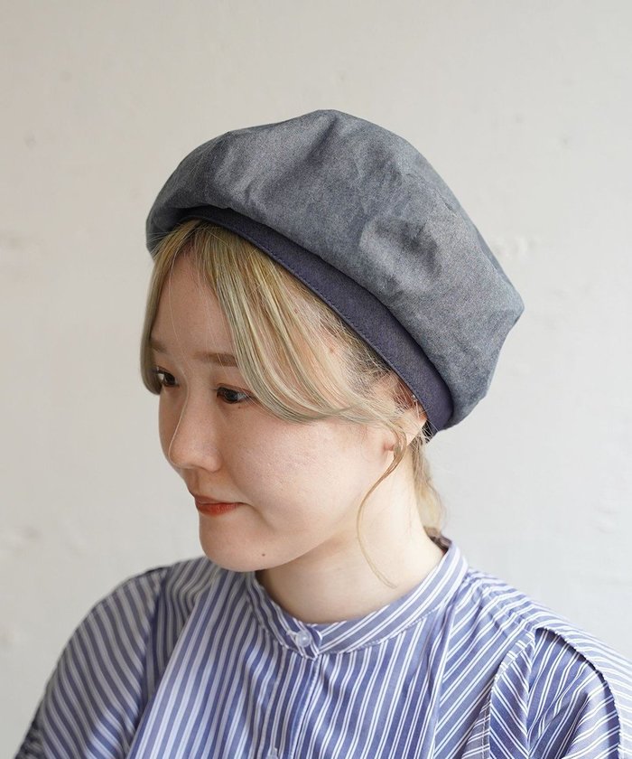 【石田製帽/ISHIDASEIBOU】の備後デニム ベレー インテリア・キッズ・メンズ・レディースファッション・服の通販 founy(ファニー) https://founy.com/ ファッション Fashion レディースファッション Fashion for Women キャップ&ハット Hats & Caps シンプル Simple, Minimal デニム Denim, Jeans Material ファブリック Fabric, Textile フォルム Silhouette, Form ベーシック Basic, Essential 帽子 Hat, Headwear |ID: prp329100004675440 ipo3291000000034316337