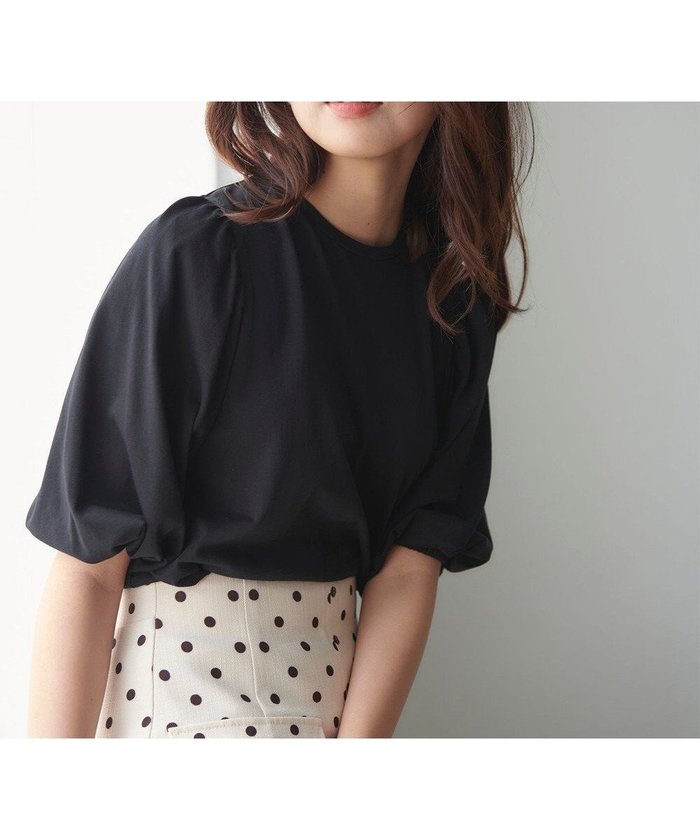 【フェルゥ/Feroux】の【UVケア】バックリボンボリュームスリーブ Tシャツ インテリア・キッズ・メンズ・レディースファッション・服の通販 founy(ファニー) https://founy.com/ ファッション Fashion レディースファッション Fashion for Women トップス・カットソー Cut & Sew Tops シャツ・ブラウス・オフィスカジュアル Elegant Blouses & Button-Ups ロングTシャツ・Tシャツ Longline T-Shirts & Tees カットソー・ベーシックTシャツ Cut-and-Sewn Tops / Stretch Tees & Basics ボリューム袖・フリルスリーブブラウス Voluminous & Ruffle Sleeves / Puffy Sleeve Tops カットソー Cut and Sewn Top スリーブ Sleeve, Long Sleeve / Short Sleeve リボン Ribbon, Bow 人気 Popular, Best Seller 夏 Summer 定番 Standard, Basic Item 春 Spring S/S・春夏 SS, Spring/Summer, Warm Season |ID: prp329100004675451 ipo3291000000034203256