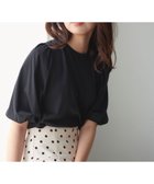 【フェルゥ/Feroux】の【UVケア】バックリボンボリュームスリーブ Tシャツ ブラック系|ID: prp329100004675451 ipo3291000000034203258