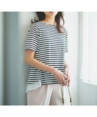 【フェルゥ/Feroux】の【UVケア】バックペプラムチュニック Tシャツ ホワイト系1|ID: prp329100004675452 ipo3291000000034178473